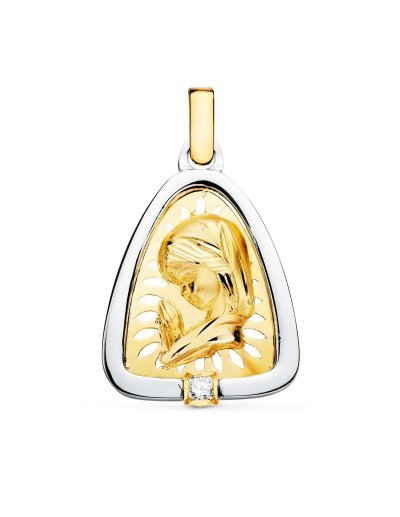 18K MEDALLA VIRGEN NIÃ‘A...