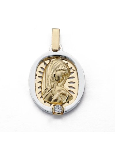 18K MEDALLA VIRGEN NIÃ‘A...