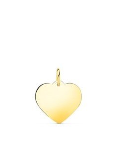 18K CHAPA CORAZON LISO EN...