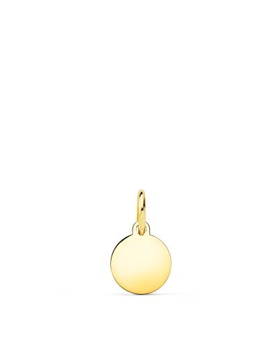 18K CHAPA DISCO ORO...