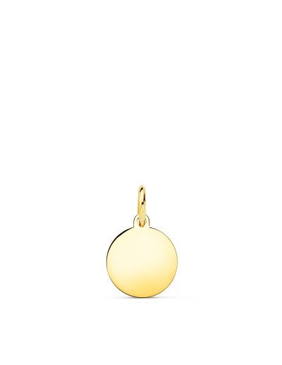 18K CHAPA DISCO ORO...