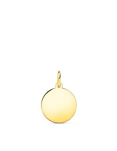 18K CHAPA DISCO ORO...