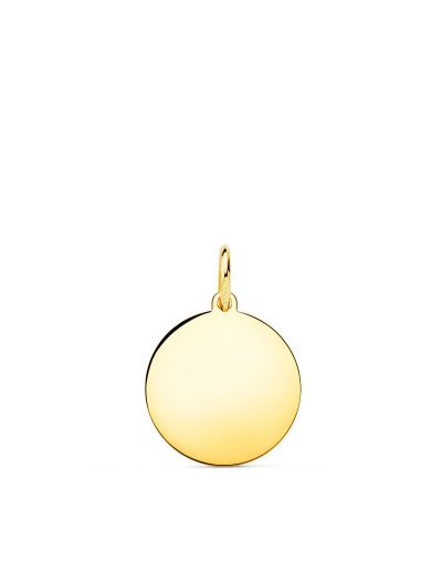 18K CHAPA DISCO ORO...