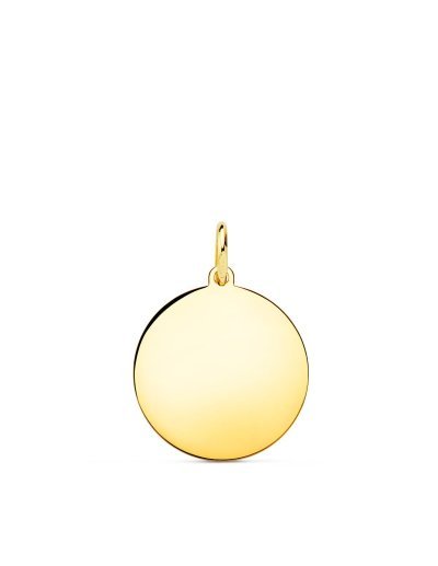 18K CHAPA DISCO ORO...
