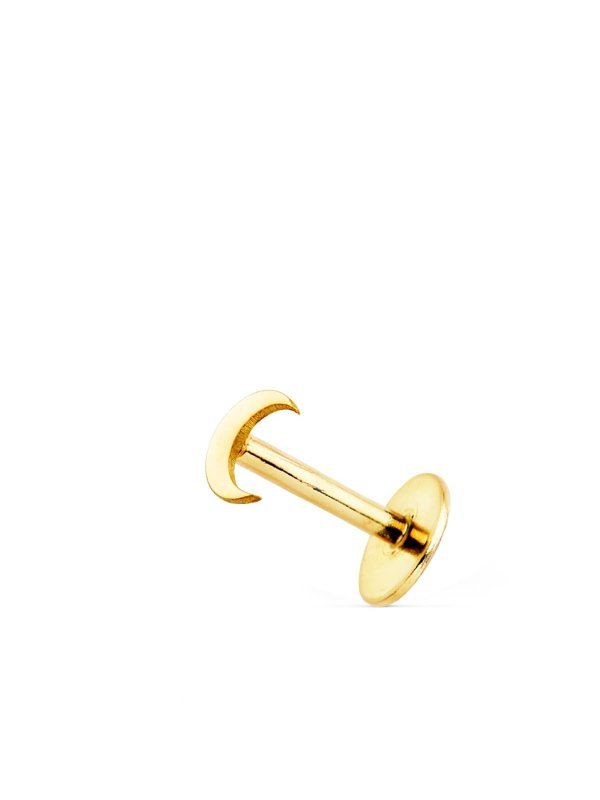 18K PIERCING OREJA ORO AMARILLO MEDIA...