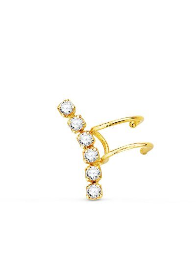 18K PENDIENTES EAR CUFF...