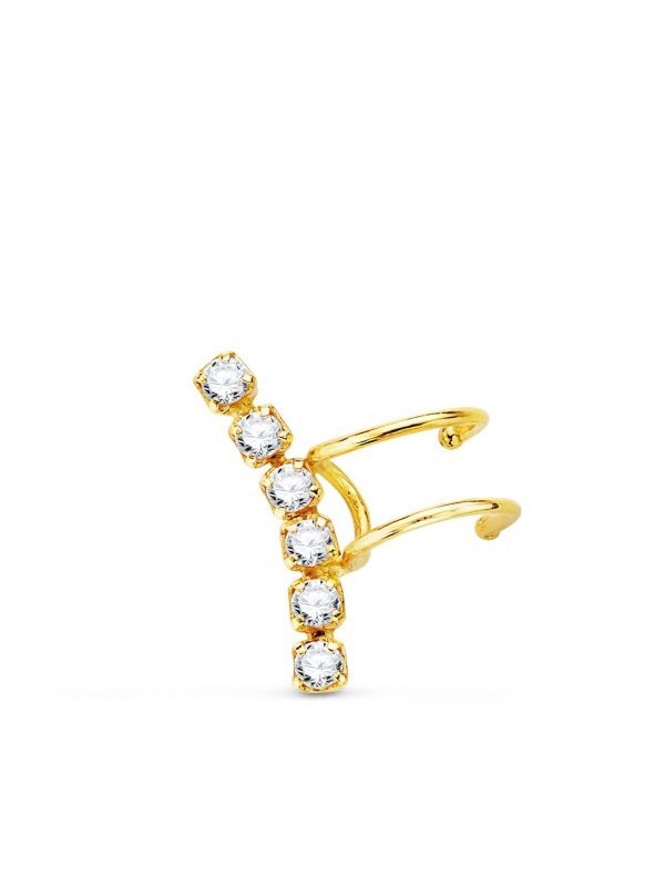 18K PENDIENTES EAR CUFF CARTILAGO...