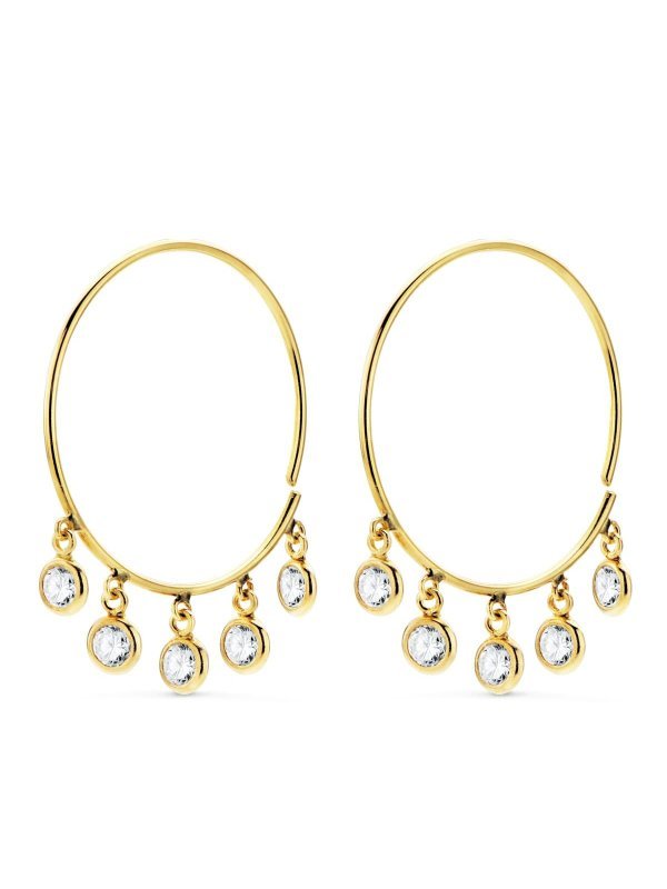 18K AROS ORO AMARILLO HILO DE 20 MM...