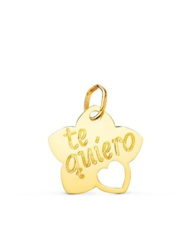 18K COLGANTE ORO AMARILLO TE QUIERO...