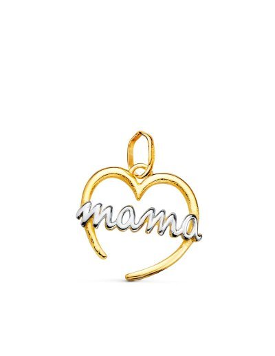 18K COLGANTE ORO BICOLOR...