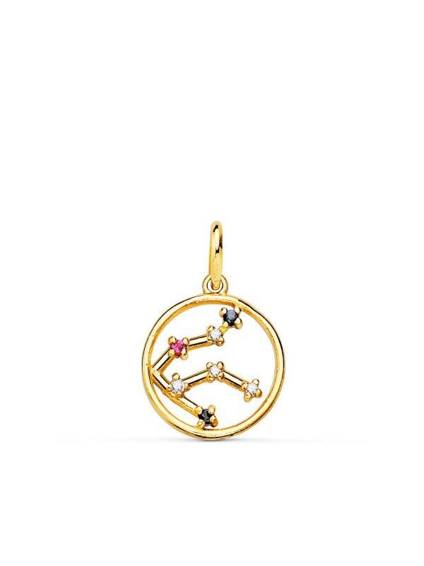 18K COLGANTE ORO AMARILLO HOROSCOPO...