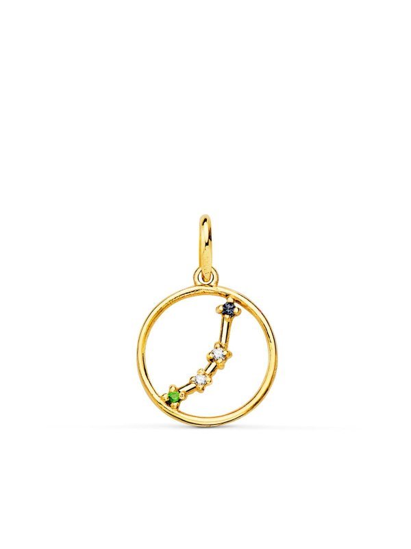 18K COLGANTE ORO AMARILLO HOROSCOPO...