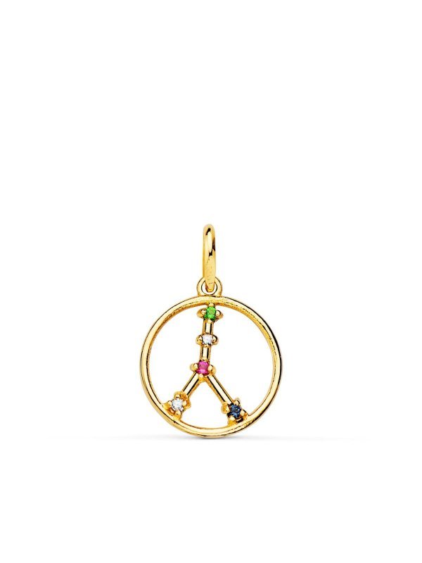 18K COLGANTE ORO AMARILLO HOROSCOPO...