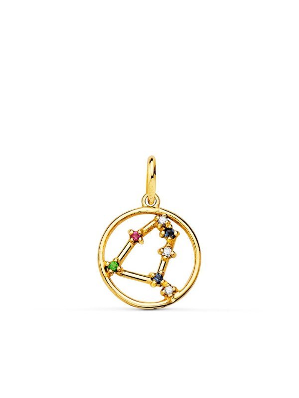 18K COLGANTE ORO AMARILLO HOROSCOPO...