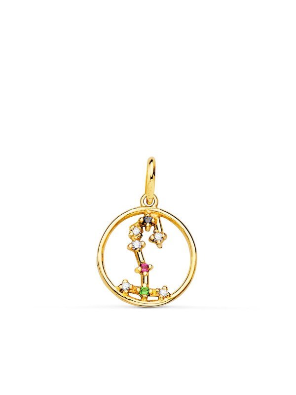 18K COLGANTE ORO AMARILLO HOROSCOPO...