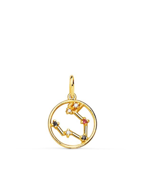 18K COLGANTE ORO AMARILLO HOROSCOPO...