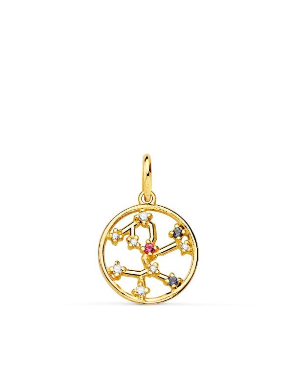 18K COLGANTE ORO AMARILLO HOROSCOPO...