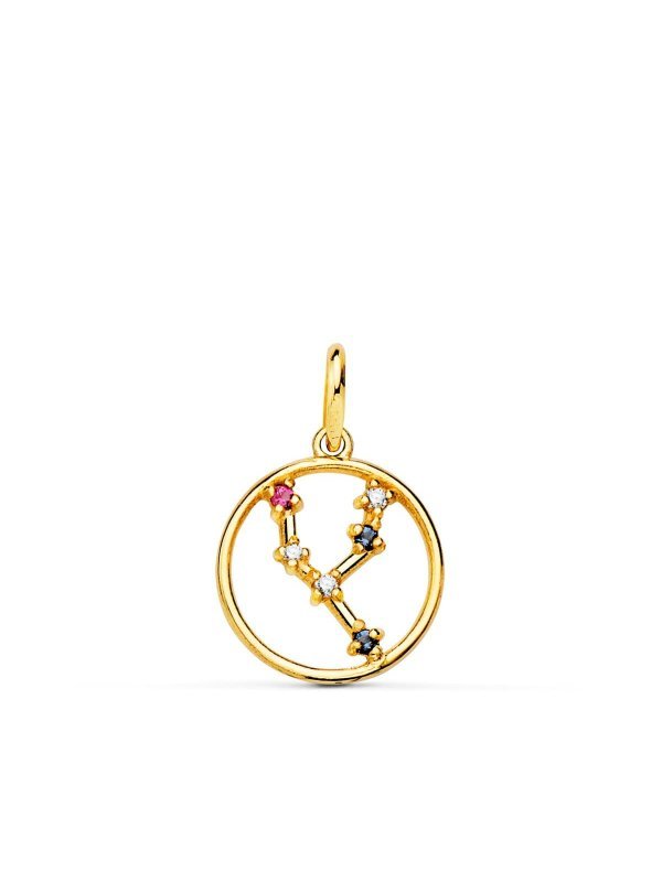 18K COLGANTE ORO AMARILLO HOROSCOPO...