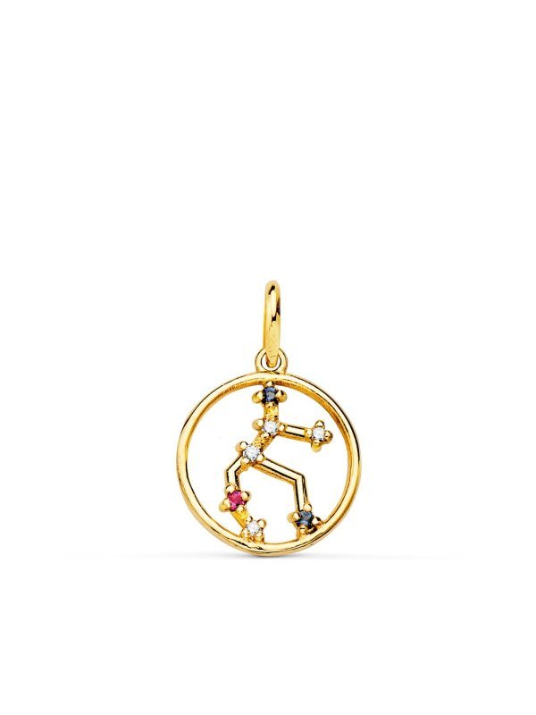18K COLGANTE ORO AMARILLO HOROSCOPO...