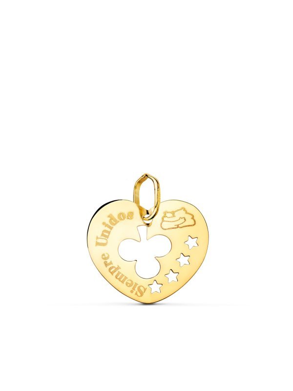 18K COLGANTE ORO AMARILLO CORAZON...