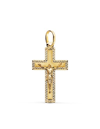 18K CRUZ ORO AMARILLO CON...