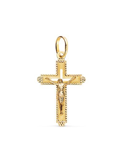 18K CRUZ ORO AMARILLO CON...