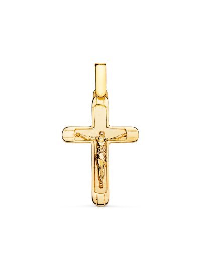 18K CRUZ ORO AMARILLO CON...
