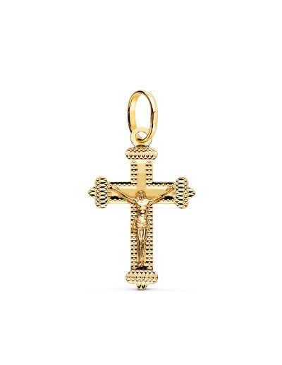 18K CRUZ ORO AMARILLO CON...