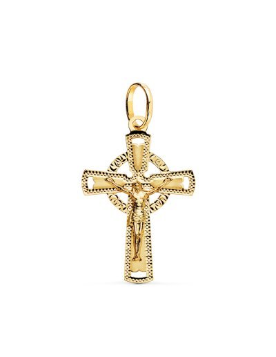 18K CRUZ ORO AMARILLO CON...