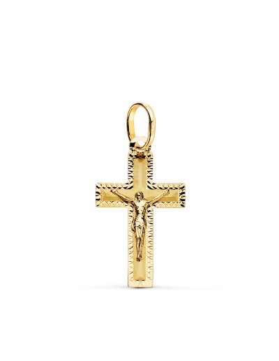 18K CRUZ ORO AMARILLO CON...