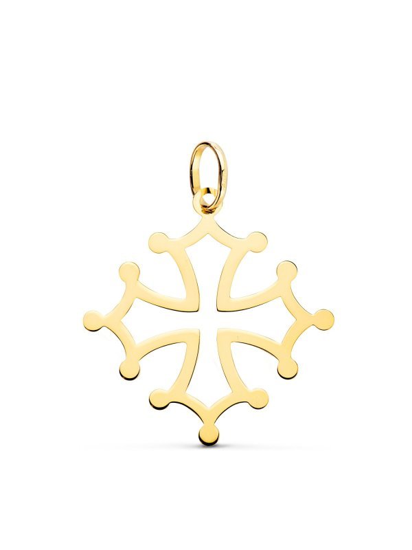 18K CRUZ DE OCCITANIA ORO AMARILLO EN...
