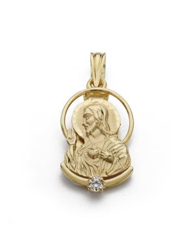 18K COLGANTE CRISTO SAGRADO...
