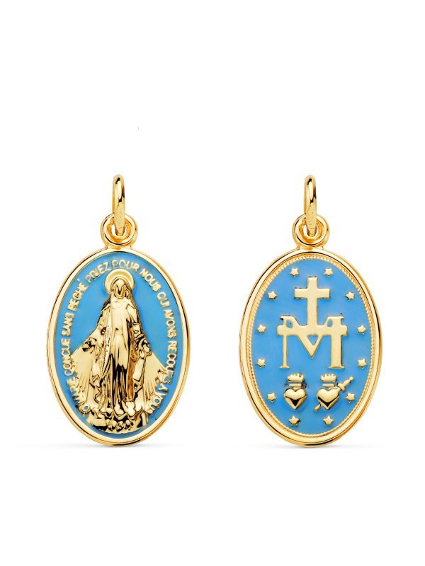 18K MEDALLA ORO AMARILLO VIRGEN...
