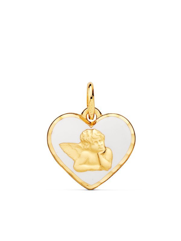 18K MEDALLA ORO AMARILLO CORAZON...