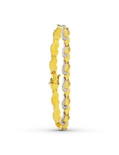 18K PULSERA ORO BICOLOR...