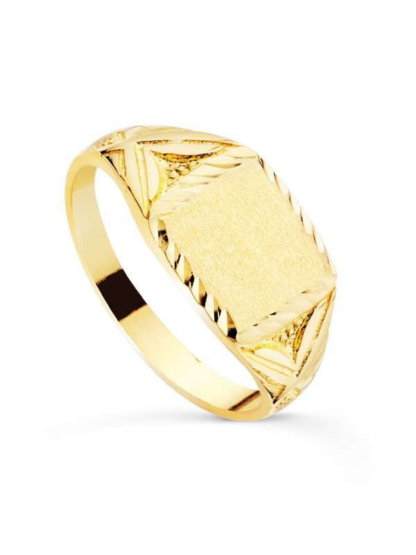 18K SELLO ORO AMARILLO CADETE MACIZO...