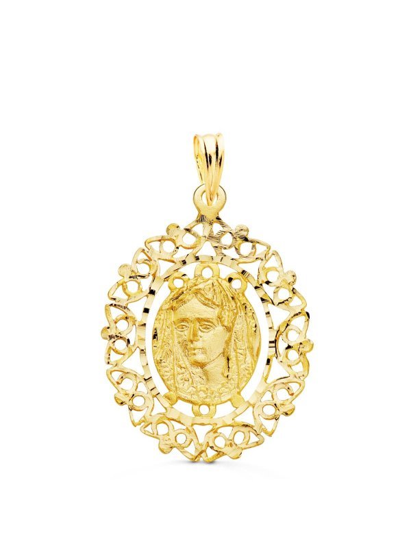 18K MEDALLA VIRGEN DE LA MACARENA...