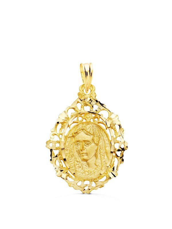 18K MEDALLA VIRGEN DE LA MACARENA...