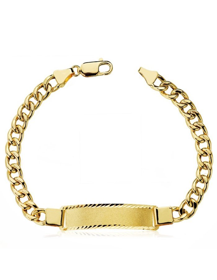 18K ESCLAVA ORO AMARILLO BARBADA...