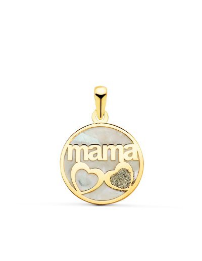 18K COLGANTE DE NACAR MAMA...