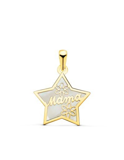 18K COLGANTE DE NACAR FORMA...