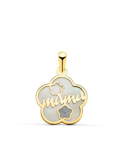 18K COLGANTE DE NACAR FORMA...
