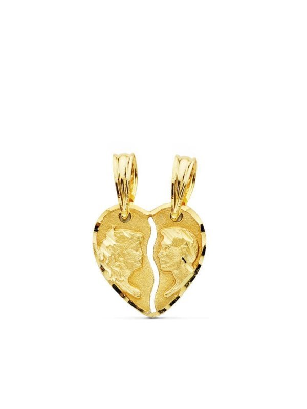 18K COLGANTE ORO AMARILLO CORAZON...
