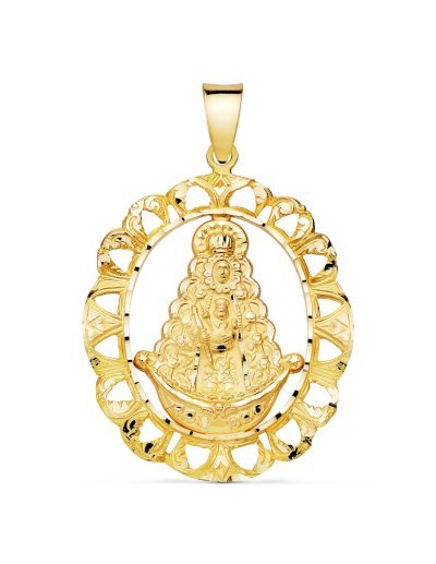18K MEDALLA VIRGEN DEL...