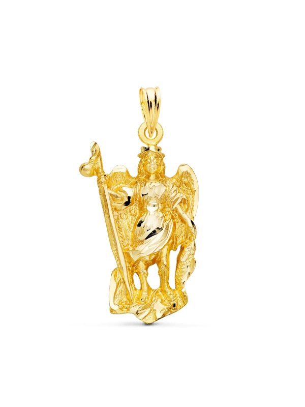 18K COLGANTE ORO AMARILLO SAN RAFAEL...