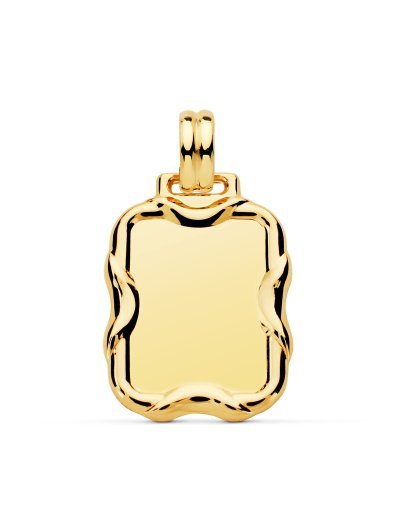 18K CHAPA RECTANGULAR...
