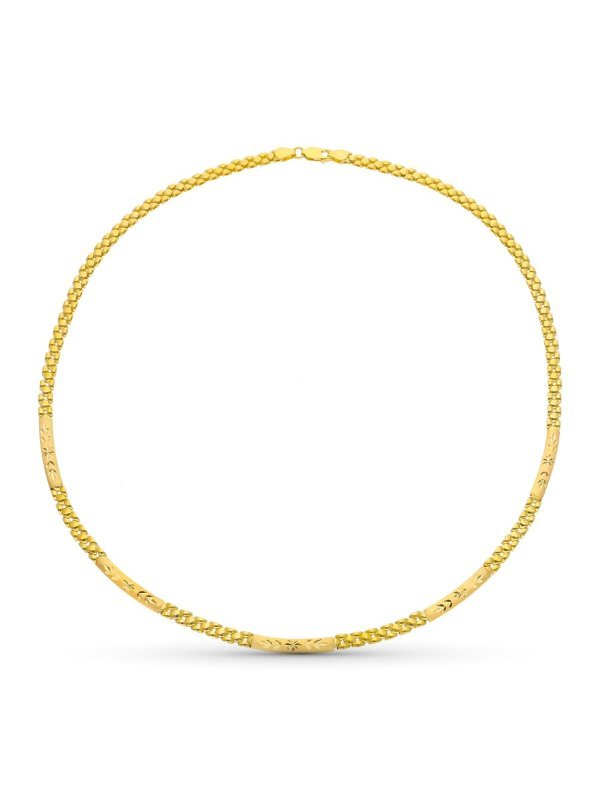 18K GARGANTILLA ORO AMARILLO TALLADA...