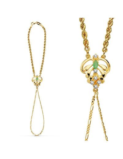 18K PULSERA INDIA PIÃ‘A Y...