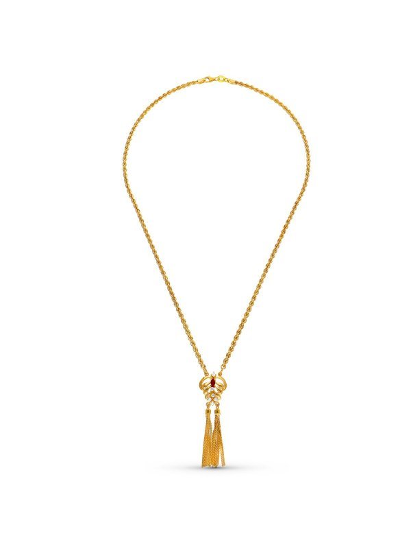18K GARGANTILLA ORO AMARILLO RUBI...