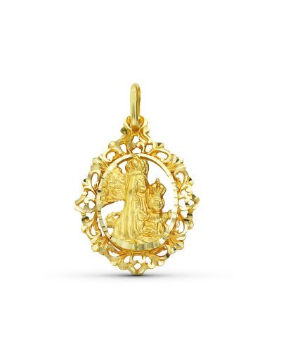 18K MEDALLA VIRGEN DE LA...